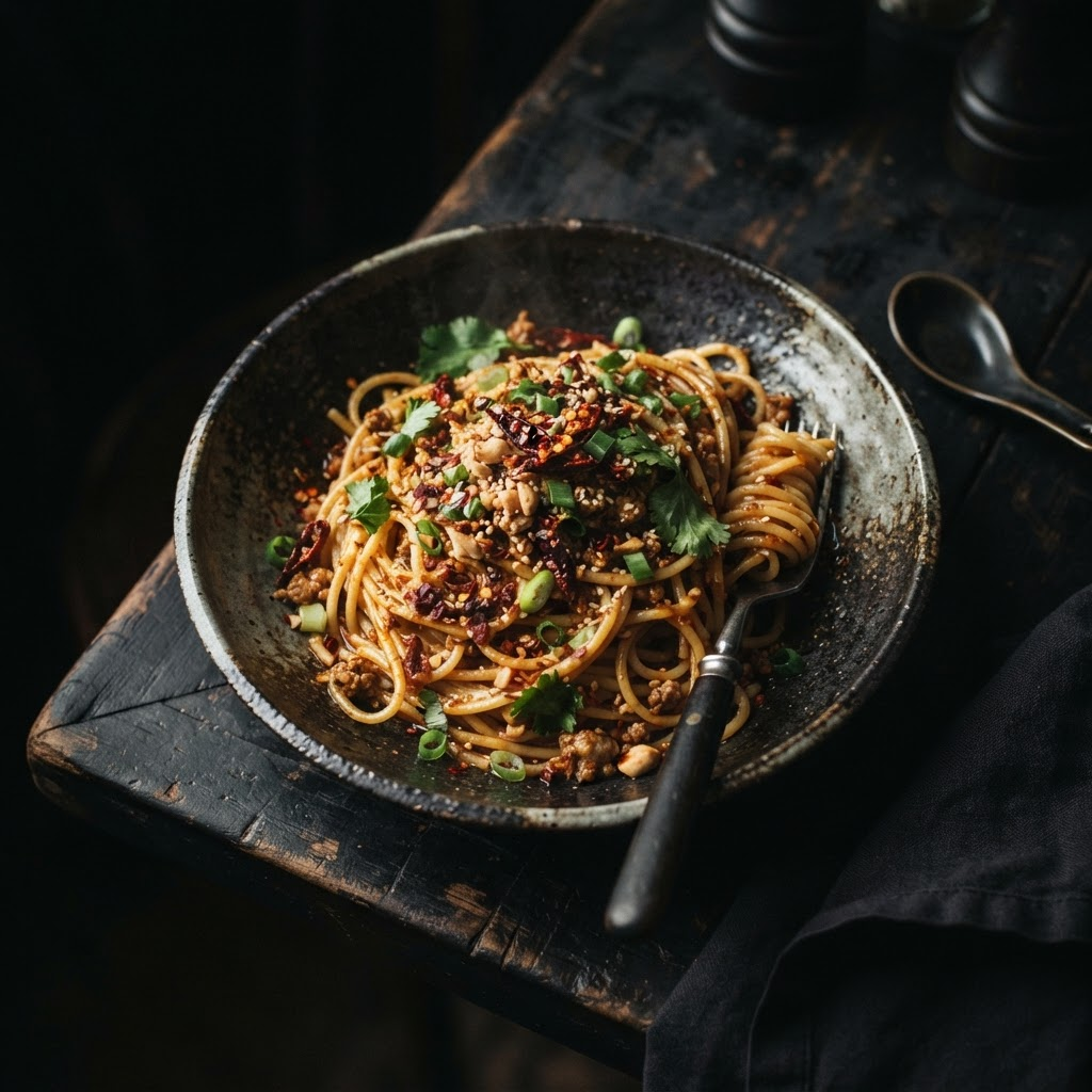 CREAMY SICHUAN SPAGHETTI
